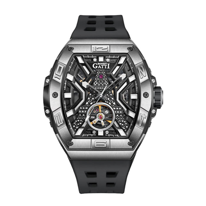 Bonest Gatti BG5001-R2 Silver Cosmos Series Automatic Watch
