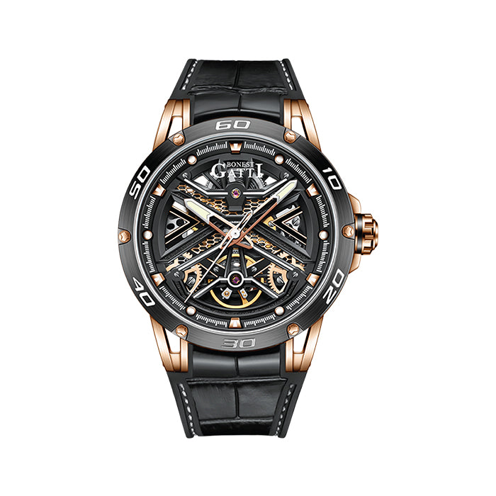 Bonest Gatti BG4601-B2 Rose Gold Cosmos Series Automatic Watch