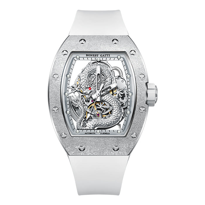Bonest Gatti BG5003-R1 Silver Dragon Series Automatic Watch