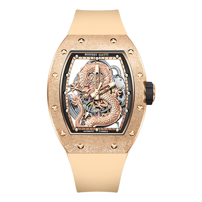 Bonest Gatti BG5003-R2 Rose Gold Dragon Series Automatic Watch