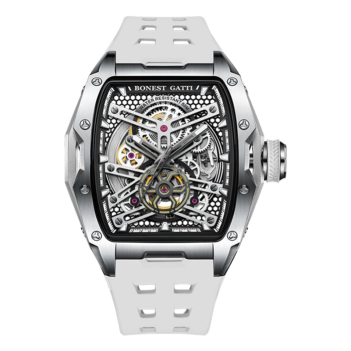 Bonest Gatti BG5502-A2 White Risker Series Automatic Watch