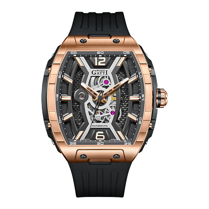 Bonest Gatti BG5601-A1 Rose Gold Sword Series Automatic Watch