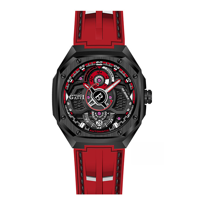 Bonest Gatti BG5801-A3 Red Cosmos Series Automatic Watch