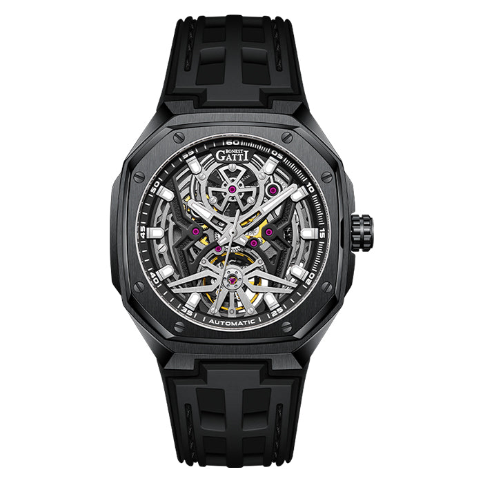 Bonest Gatti BG5802-A2 Black Cosmos Series Automatic Watch