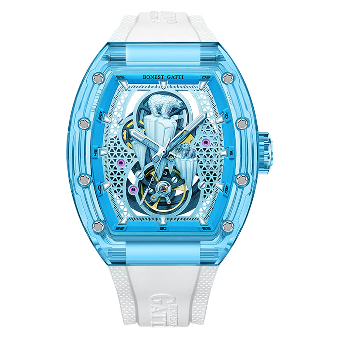 Bonest Gatti BG6002-R2 Blue Crystal Series Automatic Watch