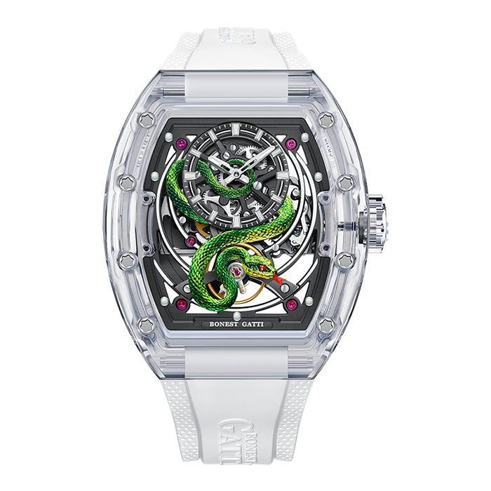 Bonest Gatti BG6004-R1 White Crystal Series Automatic Watch