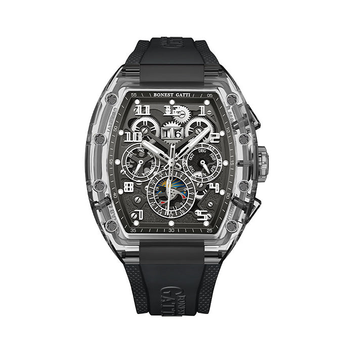 Bonest Gatti BG6006-R2 Black Chronograph Series Automatic Watch