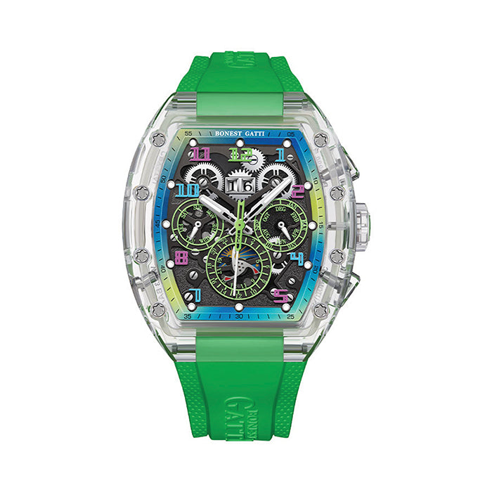 Bonest Gatti BG6006-R5 Green Chronograph Series Automatic Watch