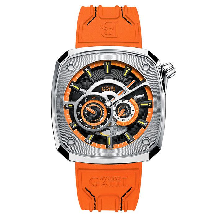 Bonest Gatti BG6601-A2 Orange Cosmos Series Automatic Watch