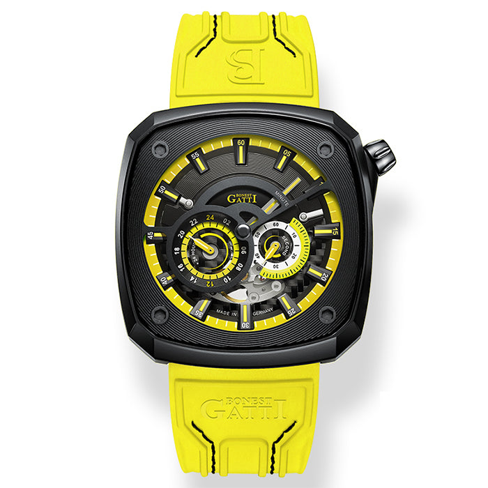 Bonest Gatti BG6601-A4 Yellow Cosmos Series Automatic Watch
