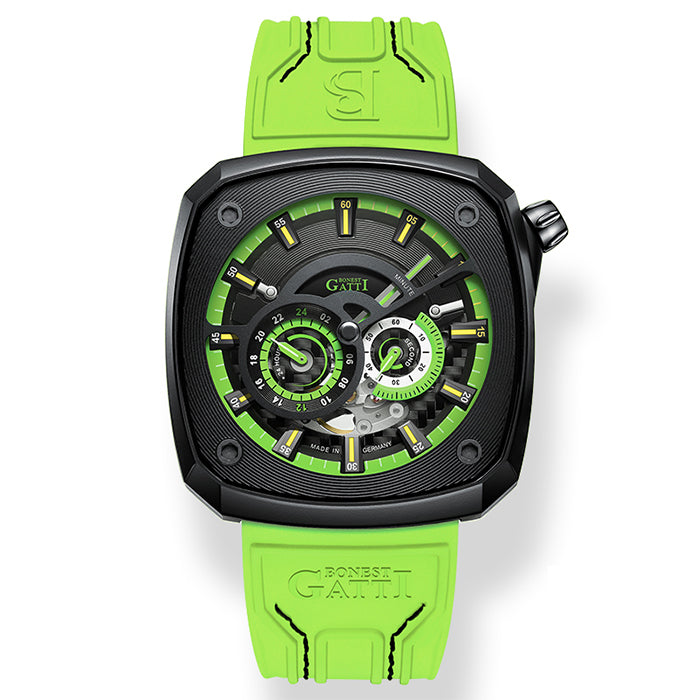 Bonest Gatti BG6601-A5 Green Cosmos Series Automatic Watch