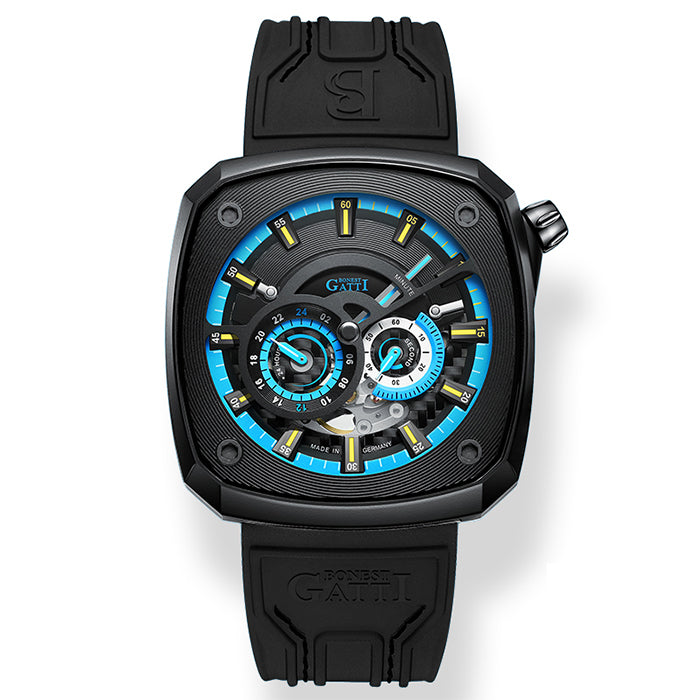 Bonest Gatti BG6601-A6 Black Cosmos Series Automatic Watch
