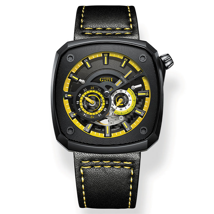 Bonest Gatti BG6601-B4 Yellow Cosmos Series Automatic Watch