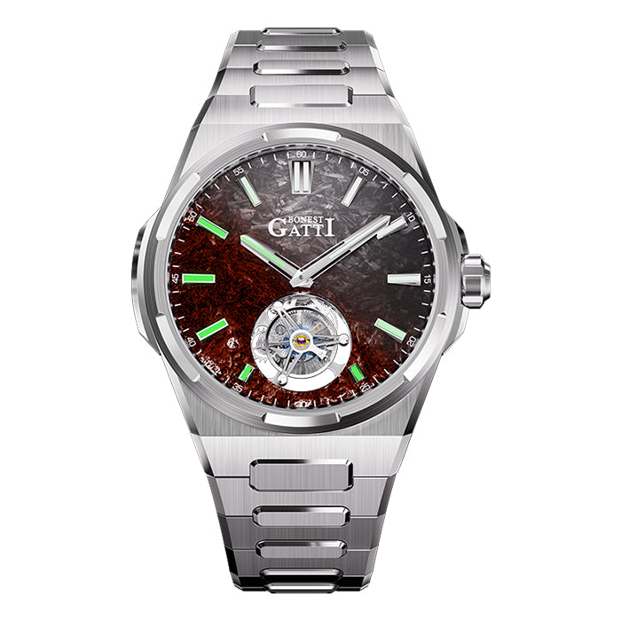 Bonest Gatti BG7006-S3 Brown Tourbillon Series Automatic Watch