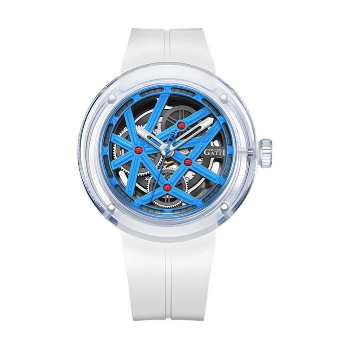 Bonest Gatti BG7702-A1 Blue Exoskeleton Series Automatic Watch