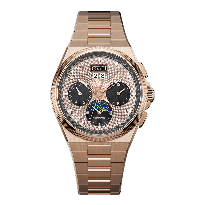 Bonest Gatti BG8006-S3 Rose Gold Chronograph Series Automatic Watch