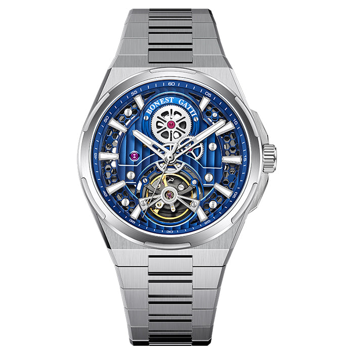 Bonest Gatti BG8007-S2 Blue Exoskeleton Series Automatic Watch