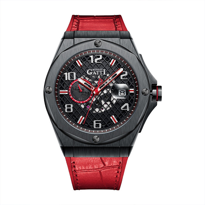 Bonest Gatti BG8701-B3 Red Cosmos Series Automatic Watch