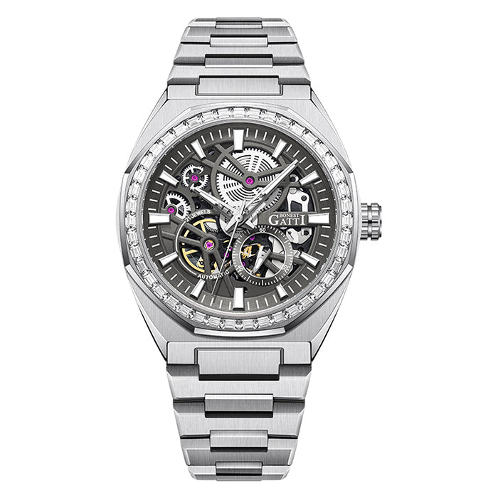 Bonest Gatti BG8801-S1 Silver Classic Series Automatic Watch