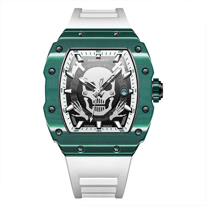Bonest Gatti BG9908-A1 Green Carbon Fiber Series Automatic Watch