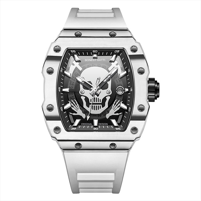 Bonest Gatti BG9909-A1 White Carbon Fiber Series Automatic Watch