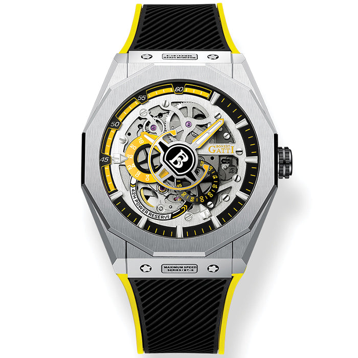 Bonest Gatti BG7601-A4 Yellow Super Speed Series Automatic Watch