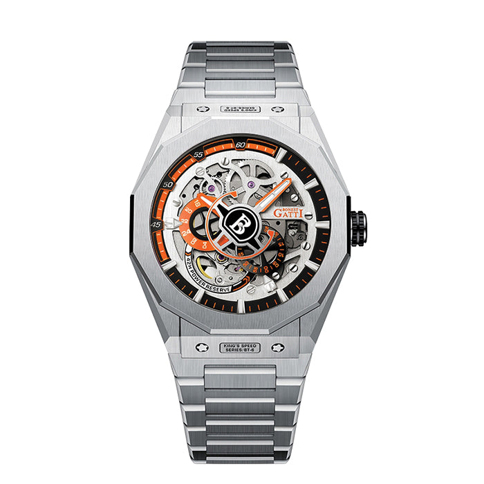 Bonest Gatti BG7601-S2 Orange Super Speed Series Automatic Watch