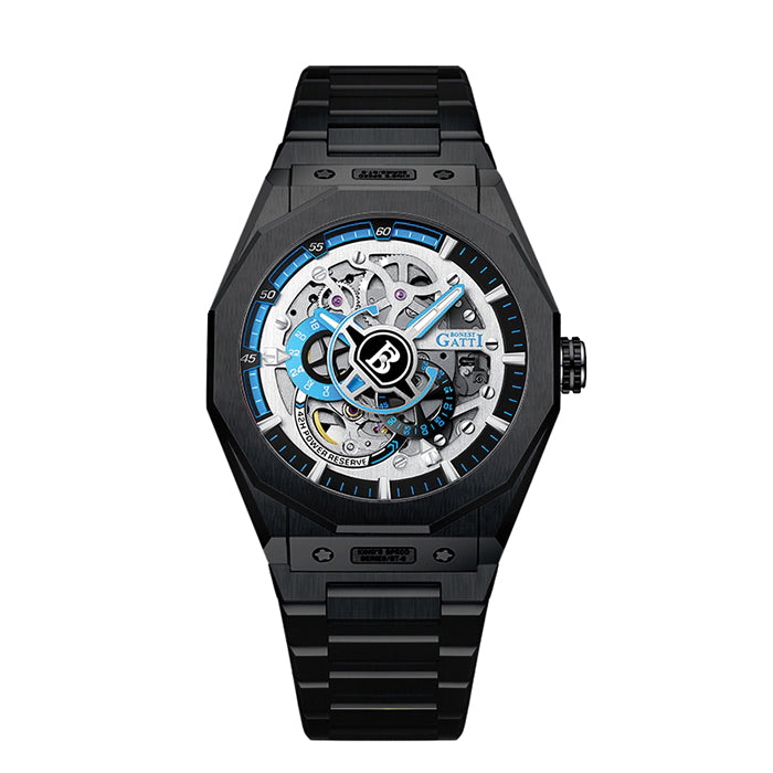 Bonest Gatti BG7601-S6 Black Super Speed Series Automatic Watch