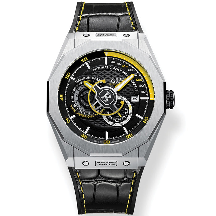 Bonest Gatti BG8601-B4 Yellow Speed Series Automatic Watch