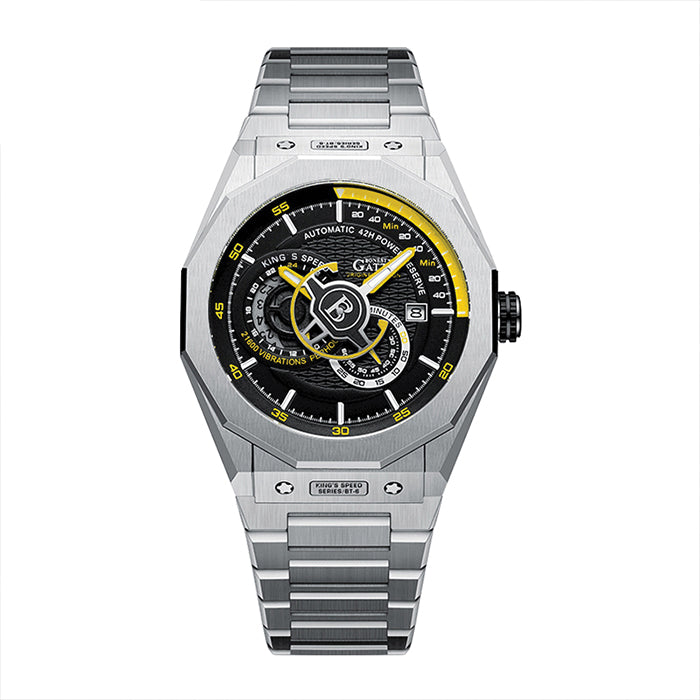 Bonest Gatti BG8601-S4 Yellow Speed Series Automatic Watch