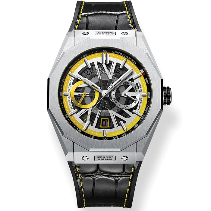 Bonest Gatti BG9601-B4 Yellow King Speed Series Automatic Watch