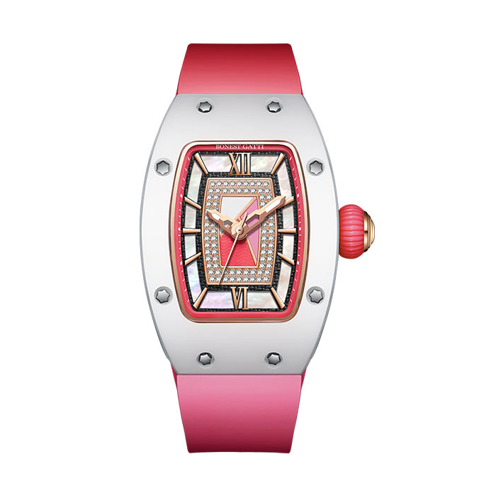 Bonest Gatti BG3003-R4 Hot Pink Glow Series Automatic Women Watch