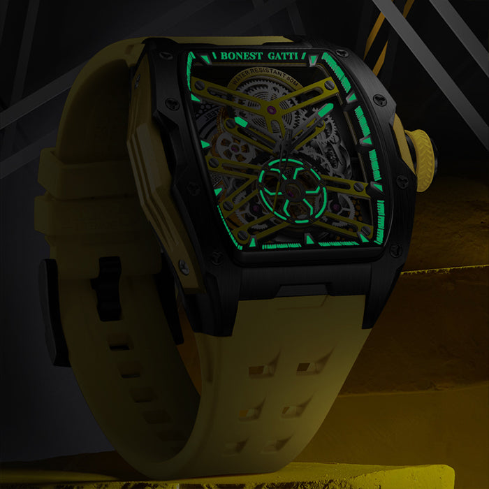 Bonest Gatti BG5502-A3 Yellow Risker Series Automatic Watch