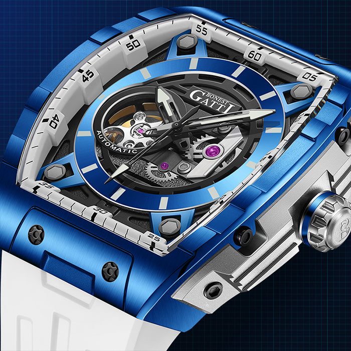 Bonest Gatti BG5602-A4 Blue Sword Series Automatic Watch