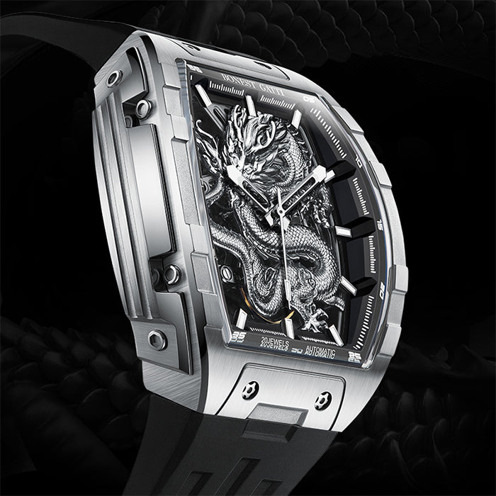 Bonest Gatti BG5606-A1 Silver Dragon Series Automatic Watch