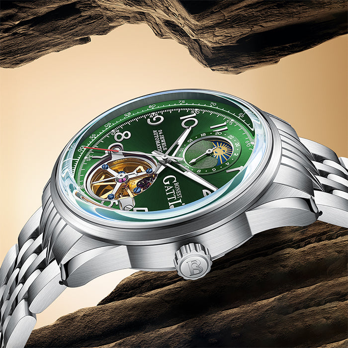 Bonest Gatti BG5808-S2 Green Classic Series Automatic Watch
