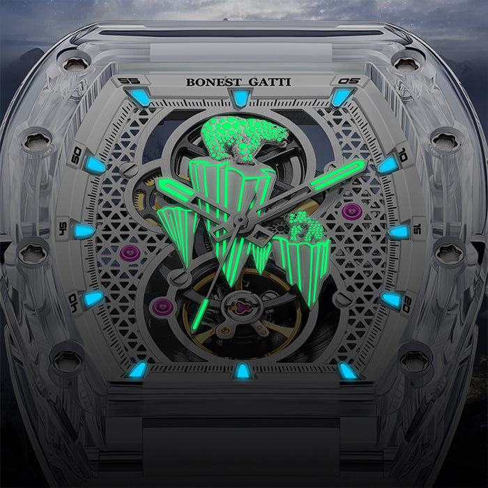 Bonest Gatti BG6002-R1 White Crystal Series Automatic Watch