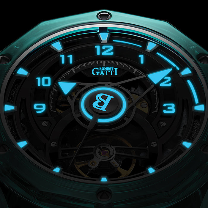 Bonest Gatti BG6003-R3 Green Crystal Series Automatic Watch