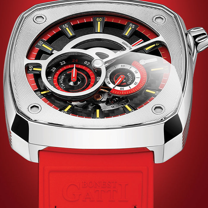 Bonest Gatti BG6601-A3 Red Cosmos Series Automatic Watch