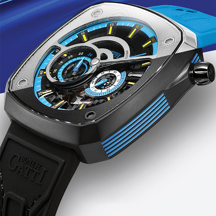 Bonest Gatti BG6601-A6 Black Cosmos Series Automatic Watch