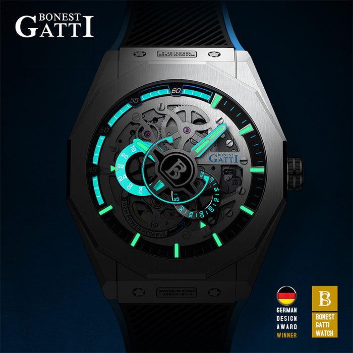 Bonest Gatti BG7601-A1 Blue Super Speed Series Automatic Watch