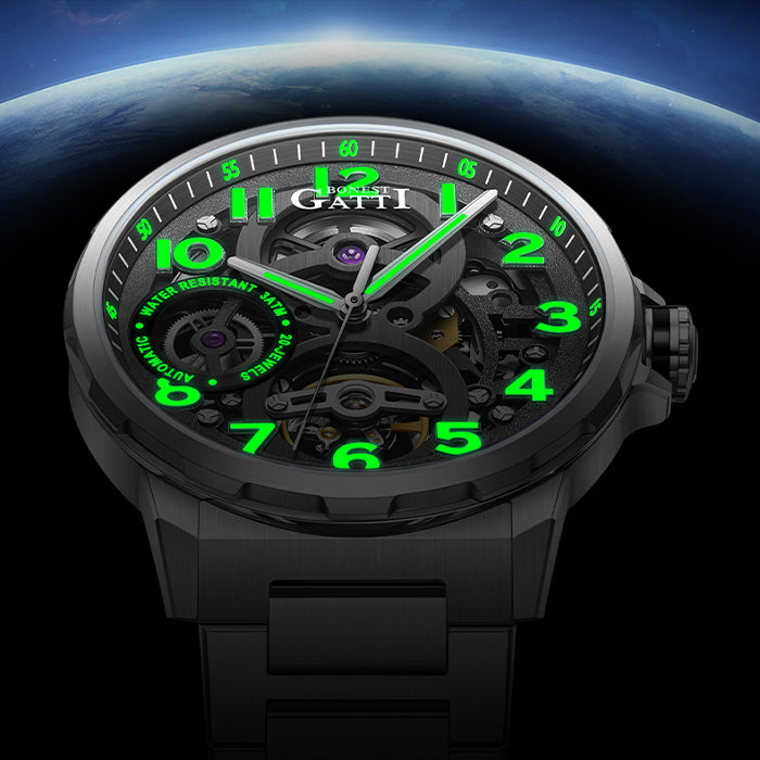 Bonest Gatti BG8010-S2 Black Classic Series Automatic Watch