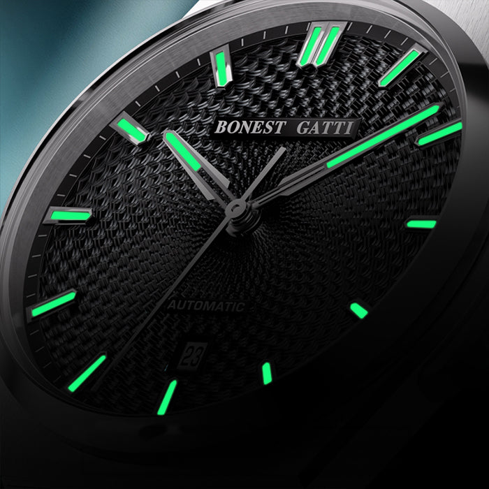 Bonest Gatti BG8012-S1 Black Classic Series Automatic Watch