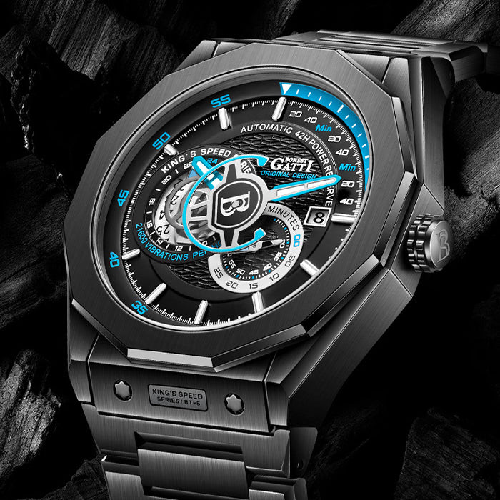 Bonest Gatti BG8601-S6 Black Speed Series Automatic Watch