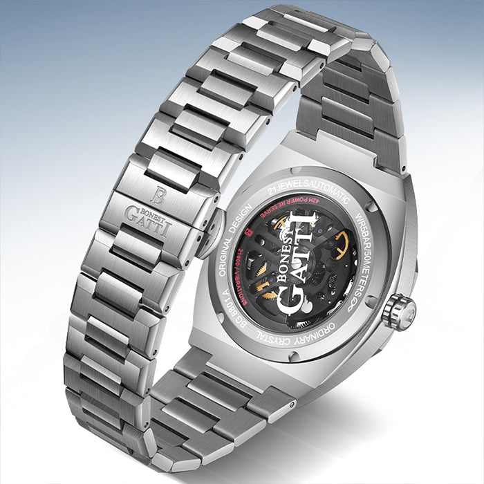 Bonest Gatti BG8801-S1 Silver Classic Series Automatic Watch