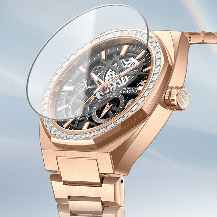 Bonest Gatti BG8801-S3 Rose Gold Classic Series Automatic Watch