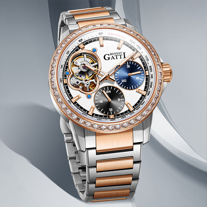 Bonest Gatti BG8802-S3 Rose Gold Classic Series Automatic Watch