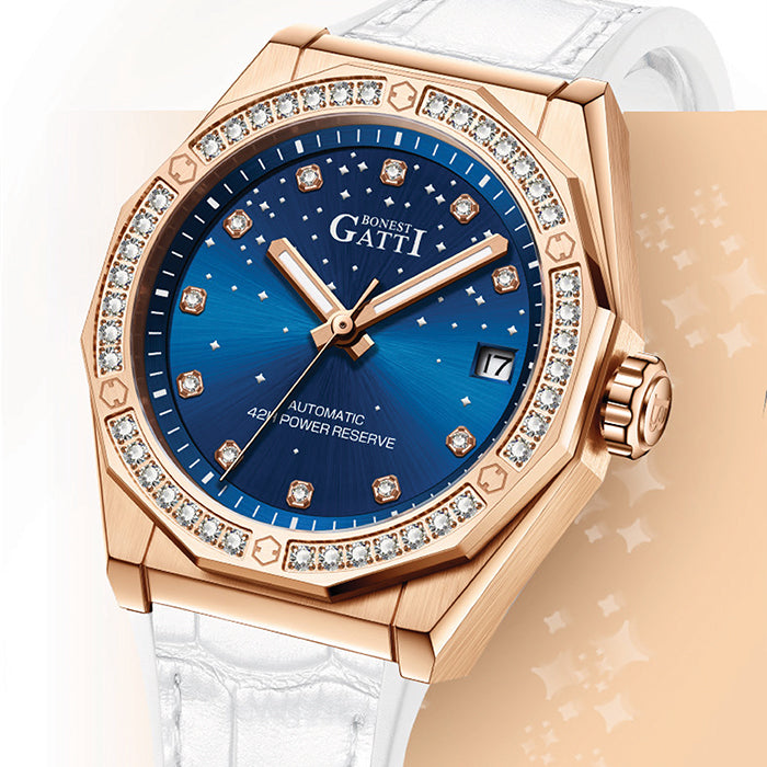 Bonest Gatti BG8902-L1 White Glow Series Automatic Women Watch