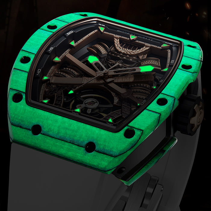 Bonest Gatti BG9008-R1 White Carbon Fiber Series Automatic Watch