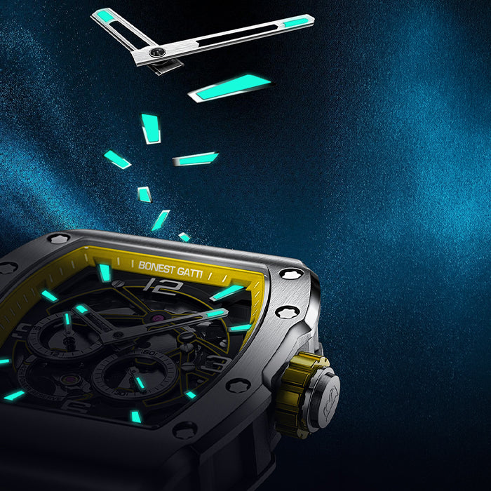Bonest Gatti BG9903-A3 Yellow Extreme Series Automatic Watch